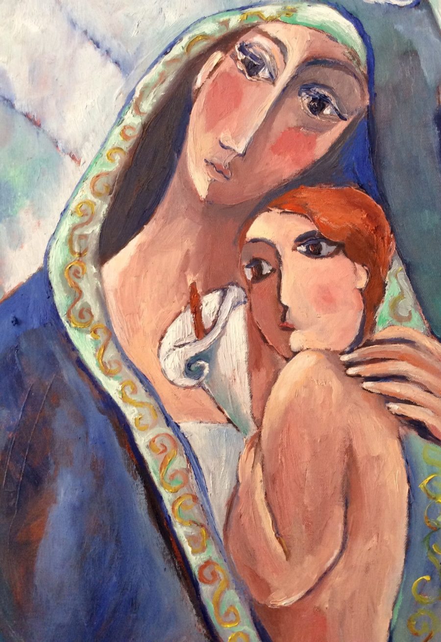 Madonna and Child (detail from Adoration of Angels)